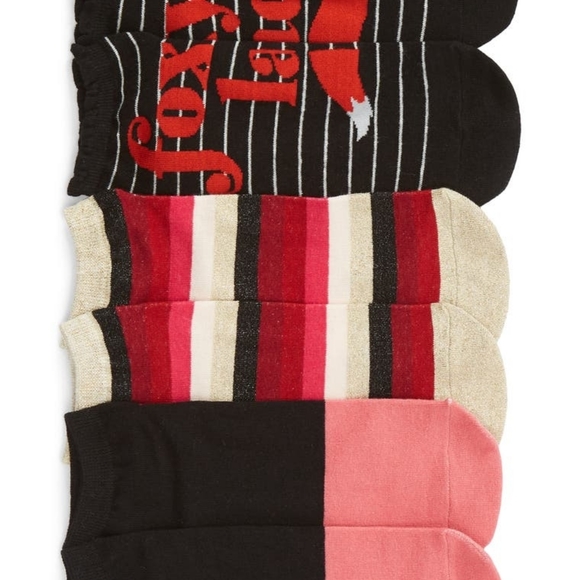 🦋5/$25 Kate Spade 3-pack foxy lady no-show socks - Picture 2 of 6